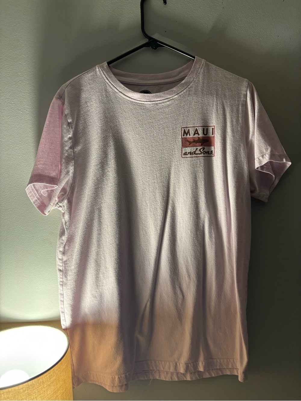 Maui and Sons Pale Pink Crew Neck Logo Tee